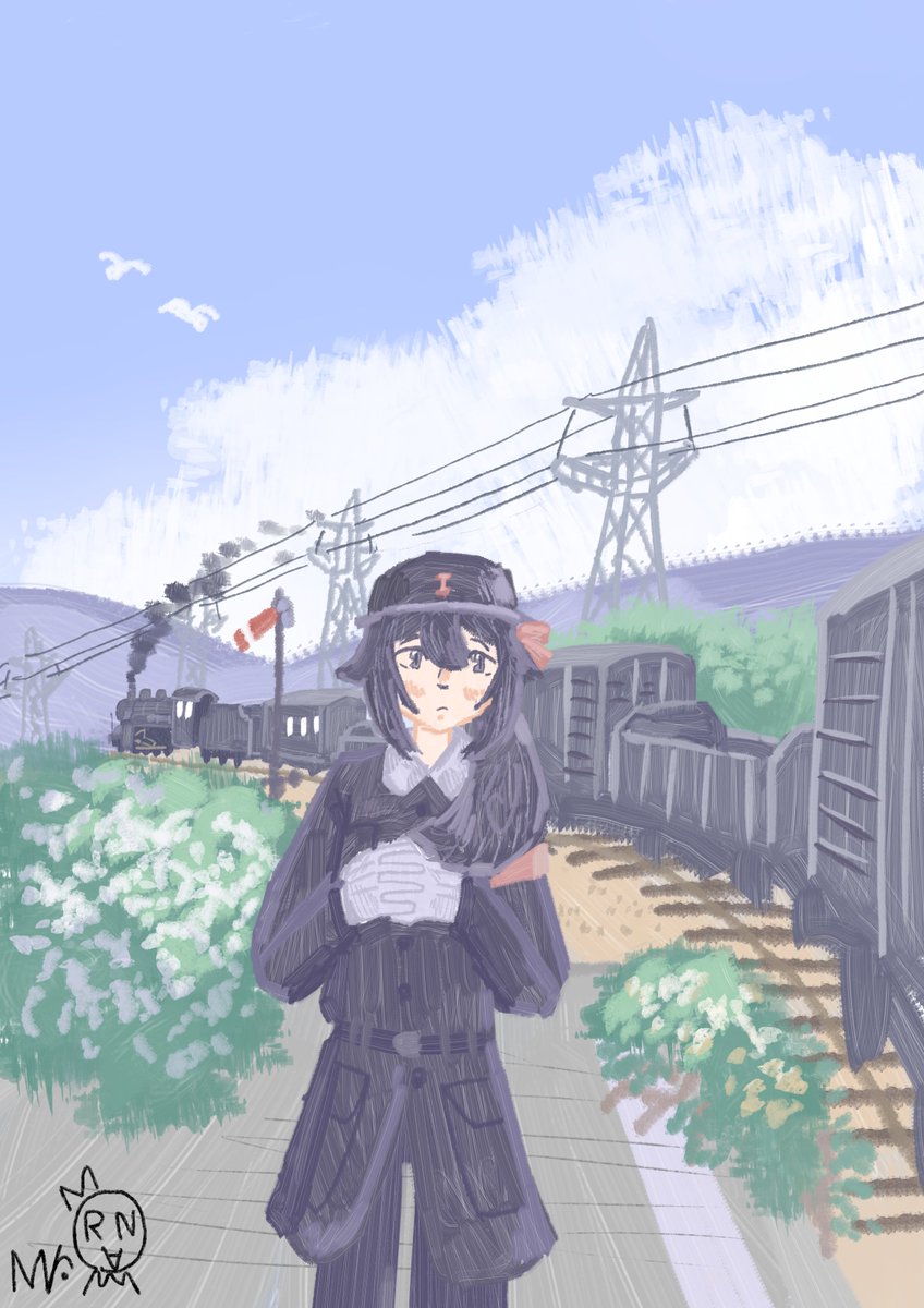 mr_roman345's tweet photo. 線路は続く
#イラスト #創作 #OC https://t.co/TWKO0K06Iu