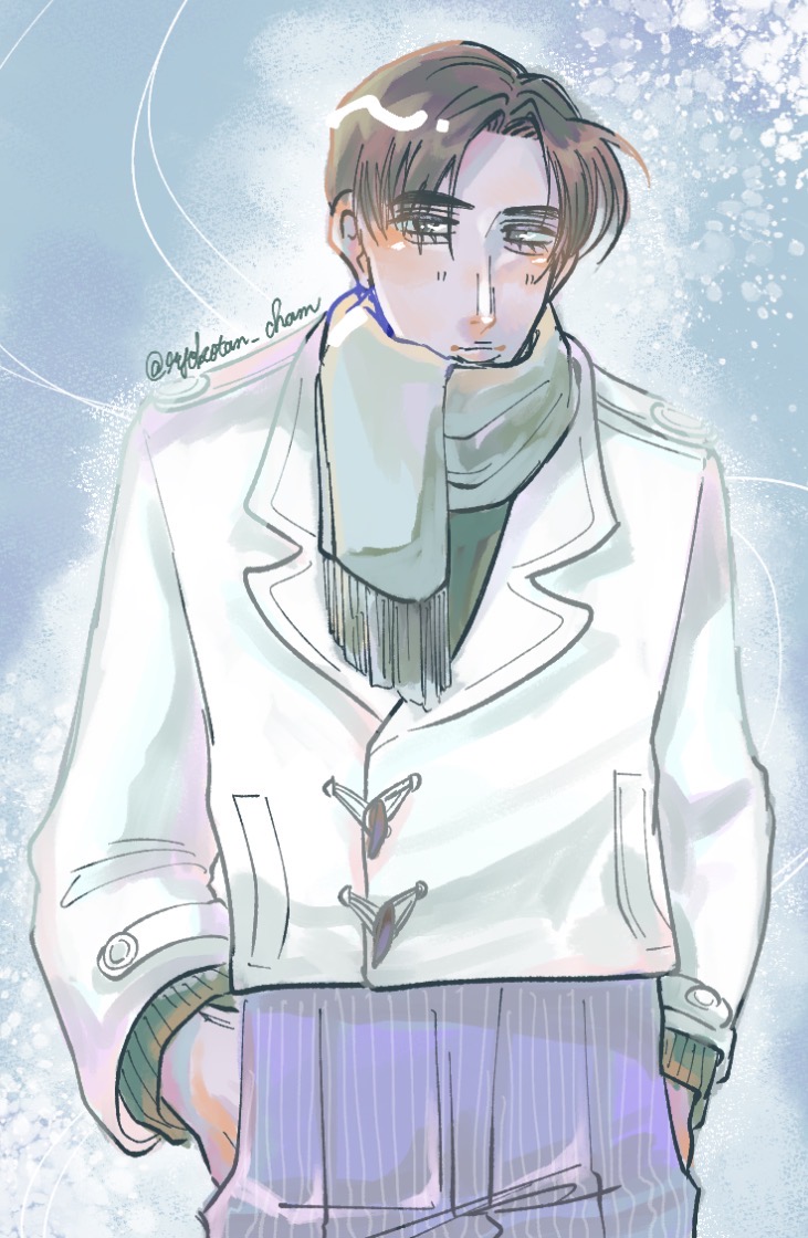 ryokotan_cham's tweet photo. 雪の妖精さんみたいなてゃくみくん描きたかったのにどちらさま？て感じになってしまいました https://t.co/zAkXXJUtTq
