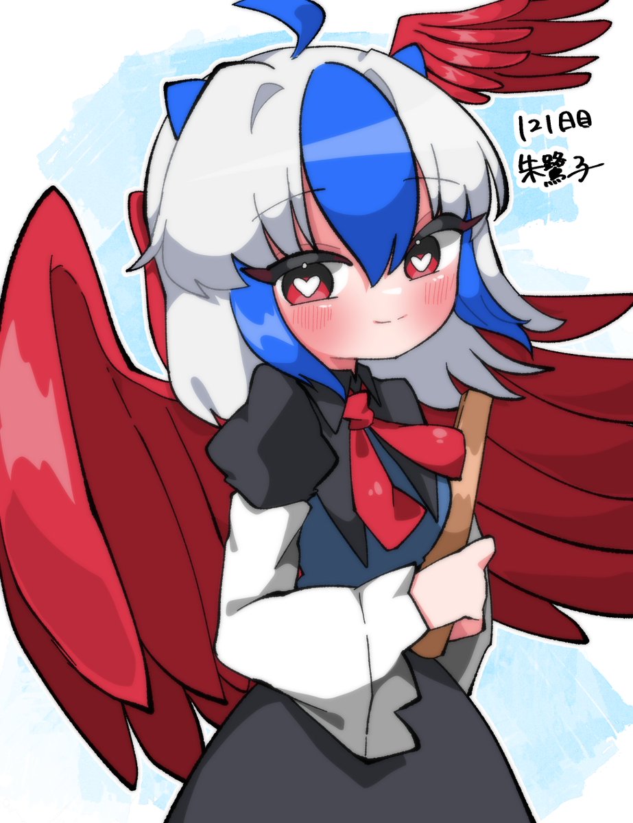 Kmzr_pamo's tweet photo. #みんなで東方ワンドロ150日チャレンジ
121日目　朱鷺子 https://t.co/kXhOu8O5VX
