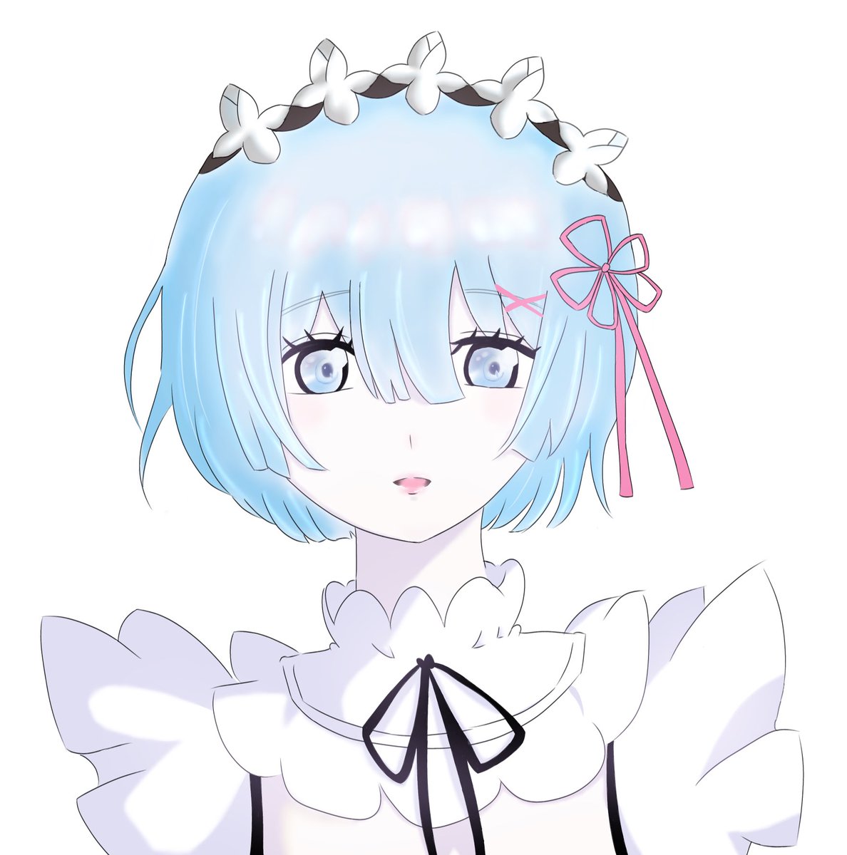 mnmbqd's tweet photo. レムちゃん書きました！
#イラスト初心者 #リゼロ #レム #レムイラスト https://t.co/sx1ymGxb0o