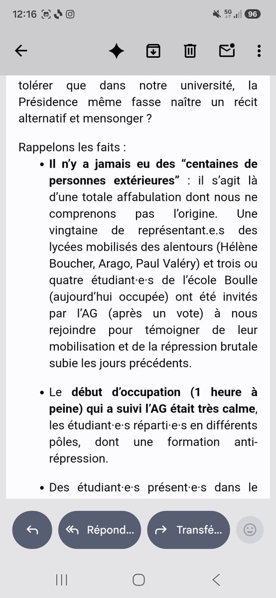 vincentbilem's tweet photo. Communiqué de l'AG des personnels de la Sorbonne Nouvelle, qui s'est tenue hier https://t.co/n1b920V8TU
