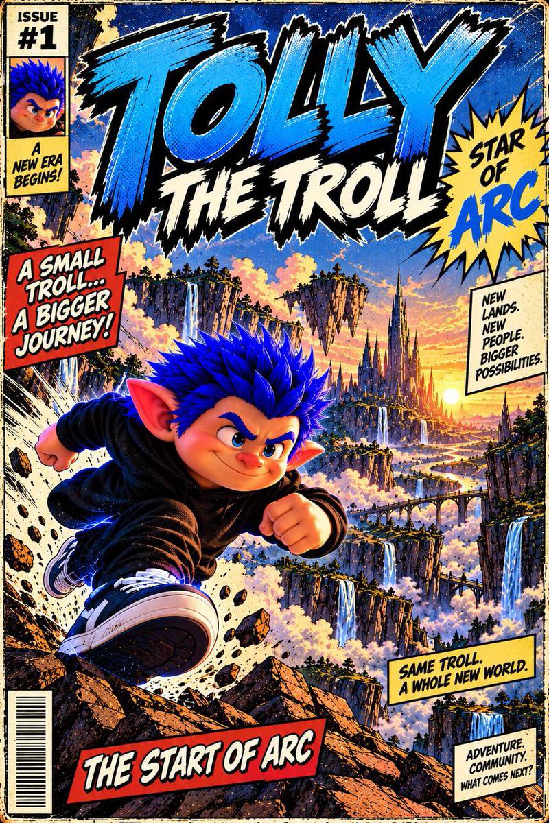 TollyTheTroll's tweet photo. Issue #1 — The Start of ARC. 

And this is only the beginning.

$TROLL $TOLLY $ARC https://t.co/nFHm3LGB2D