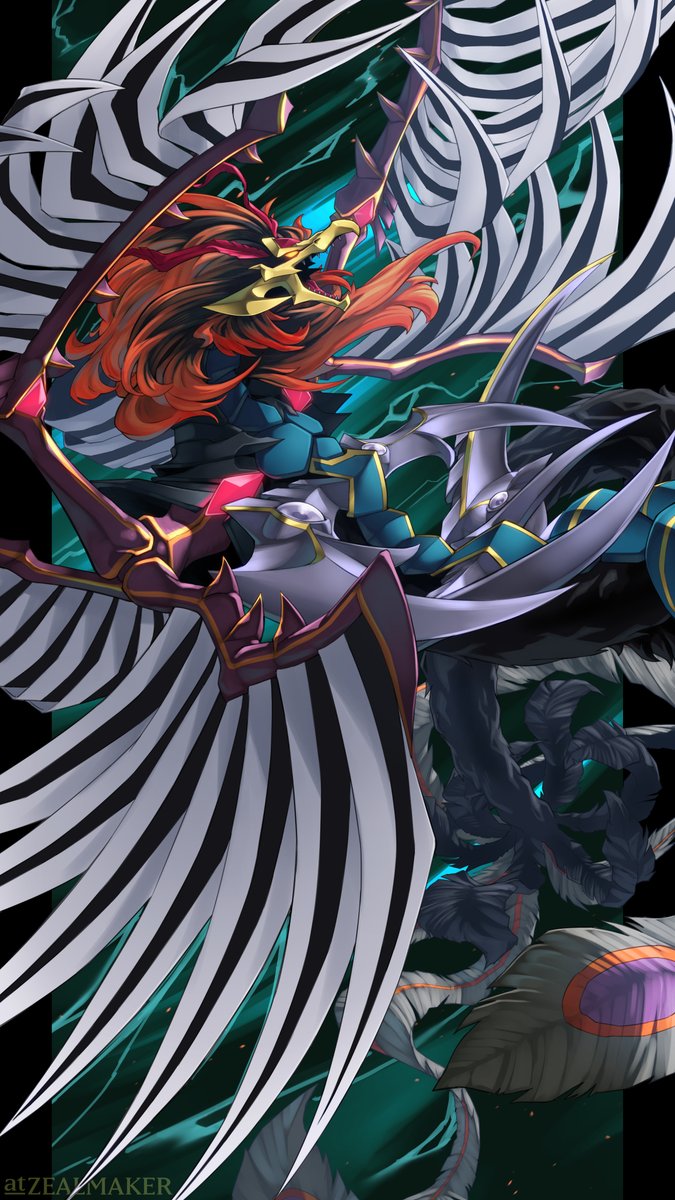zealmaker's tweet photo. リクエストで描いたブラックフェザー https://t.co/bhKxA4t0mE