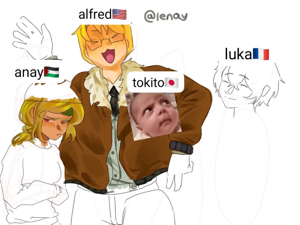 lenayamor's tweet photo. crossover de mis favs #mlb #hetalia #kny #ongezelling https://t.co/YWeSfpNh04