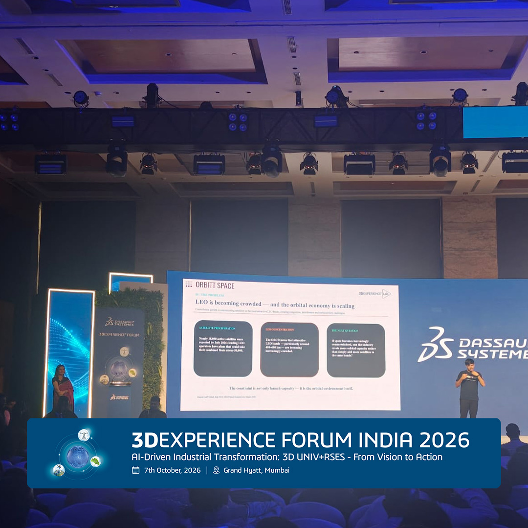 3DSIndia's tweet photo. At #3DEXPERIENCEForumIndia2026, Nitika Das, Dr. Kartik Pandurang Jadhav and Pranav Joshi explored how innovation across technology, healthcare and space can move from ambition to real-world impact. https://t.co/3eAjljakyw