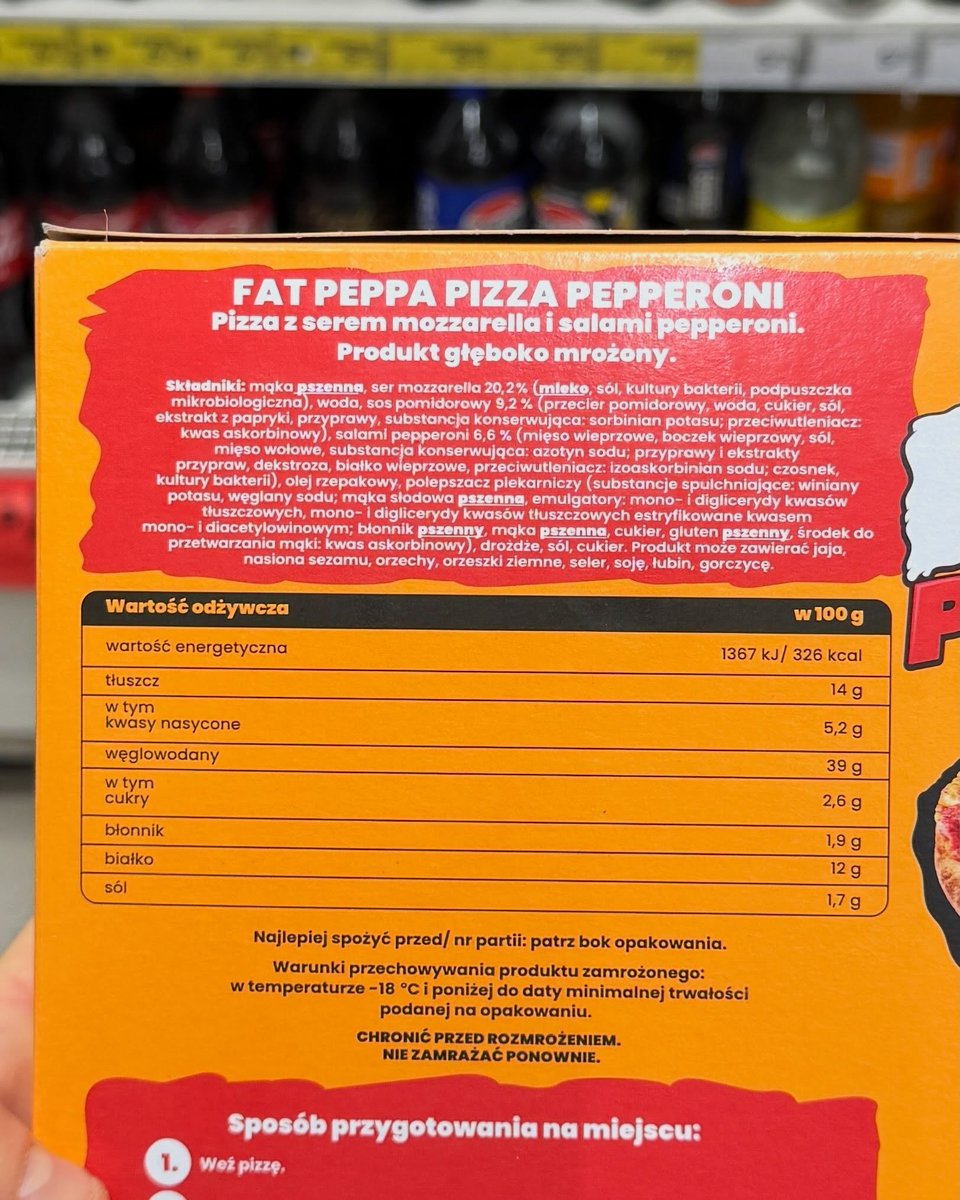 Al_Poniatowski's tweet photo. @mordownik4u @smigul_ Firmowane przez Księżulo wyroby pizzopodobne to praktycznie sama chemia spożywcza https://t.co/95hNJD5rk7