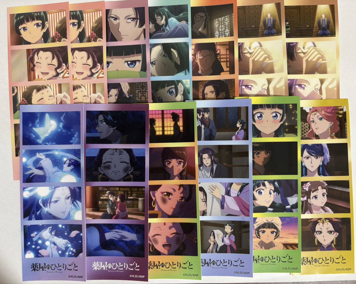 zq3o3's tweet photo. 薬屋のひとりごと 百均 交換

譲/画像１，2枚目のもの
求/画像３，4枚目の壬氏単体

4カットステッカーは4カットステッカー同士の交換優先です🙇🏻
まとめてお取引できる方優先致します。

検索からでもお気軽にお声がけください🌙 https://t.co/MzoAVukBPU