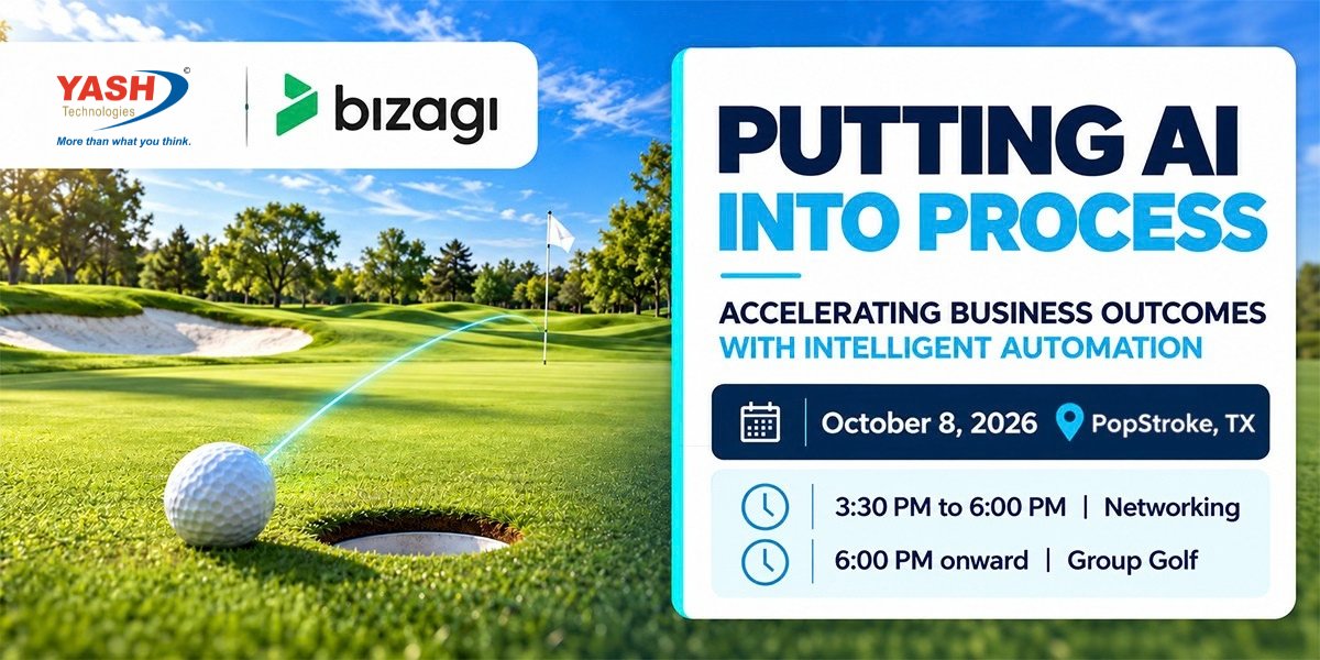 YASH_Tech's tweet photo. There is still time to join YASH Technologies and Bizagi for an exclusive executive networking experience at PopStroke.

Connect with business and technology leaders, exchange ideas around AI and Business Process Automation, and enjoy an evening of golf, food, and refreshments.

Date and Location: October 8, 2026 | PopStroke, The Colony, TX

Begins at 3:30 p.m.

Secure your place 👇 
🔗 https://t.co/FNBmgVIbMO

#YASHTechnologies #Bizagi #Popstroke