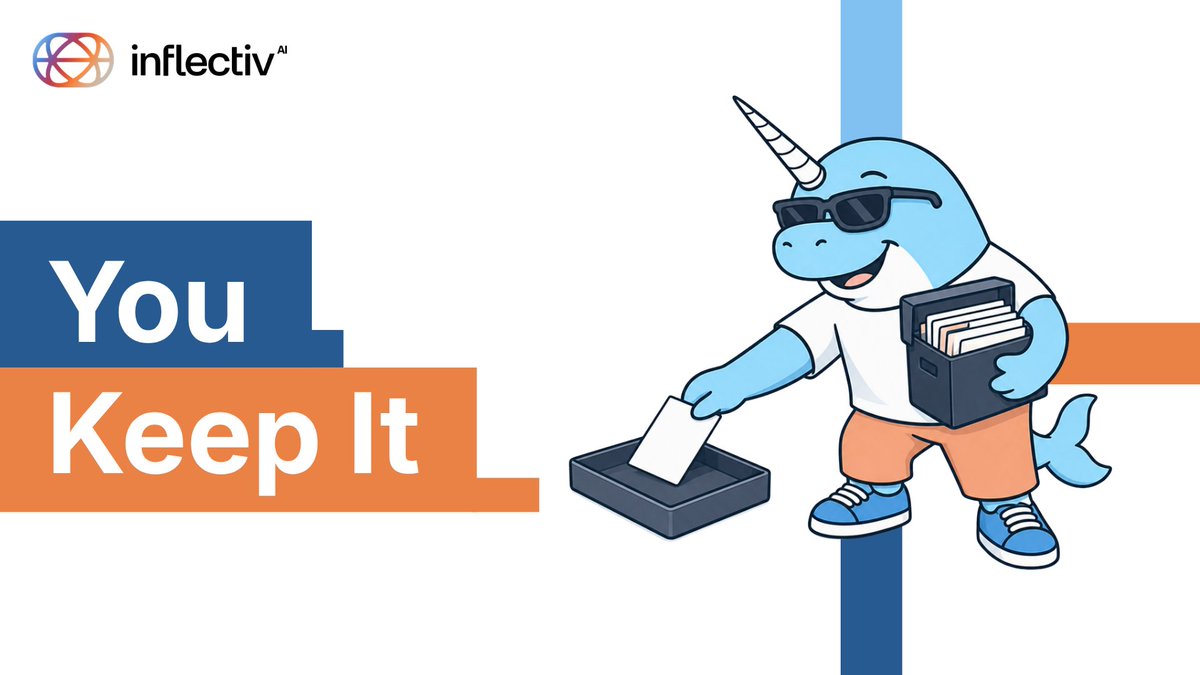 inflectivAI's tweet photo. Uploading to Inflectiv does not transfer your intellectual property.

You keep it. Access policies live on-chain. Buyers get answers, never your source files.

Your knowledge stays yours.

👉 https://t.co/vnLsFyM76l https://t.co/wLUfwPbsWK
