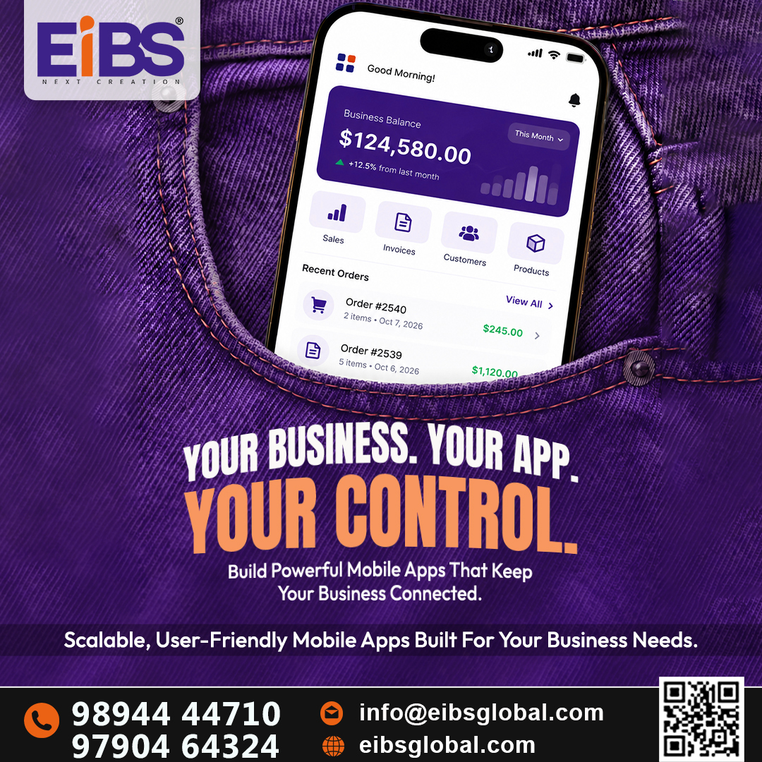 EIBS_Global's tweet photo. π± Put Your Business in Your Pocket! β‘
#eibs #mobileappdevelopment #customappdevelopment #businessapp #appdevelopment #mobileapps #businessgrowth #digitalsolutions #digitaltransformation #softwaredevelopment https://t.co/rTXC37vB5Y