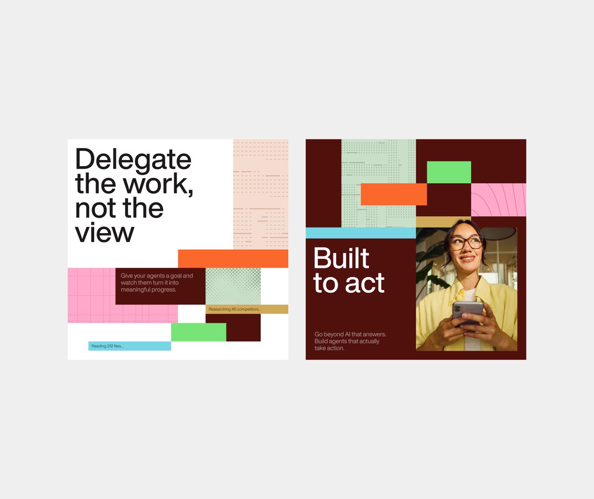 VictorMurea's tweet photo. An experimental brand direction for AI agents. https://t.co/La6y8upYaH