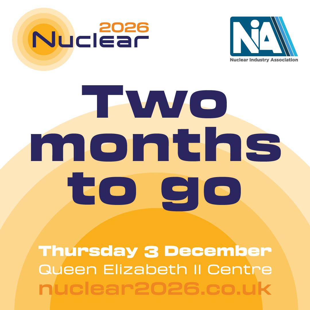 NIAUK's tweet photo. 📣 Less than two months until Nuclear 2026! 📣

We are pleased to announce that all sponsorship and exhibition spaces are now sold out, but it is not too late to get your ticket to attend!

This year, Nuclear 2026 will take place over two days.
📅Day One - Wednesday, December 2nd
🕐 2:30 to 4:30 pm
🥂 Followed by the drinks reception

📅Day Two - Thursday, December 3rd
🕐 8:15 am to 3 pm
🎉 Followed by the Annual Dinner 2026

Join us on the 2nd and 3rd of December. Book your ticket here: https://t.co/dzqGNjwqDV

#nuclear #energy #industry #Nuclear2026