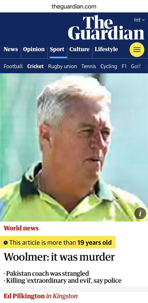 _Break_Free___'s tweet photo. Who really hushed up this cold-blooded murder of then Pakistani coach, Bob Woolmer, just a few hours after Pakistan's notorious defeat against a minnow, Ireland?

Hope, one day, one of those ex players from that world cup squad  would come up to reveal a few things about this horrendous act