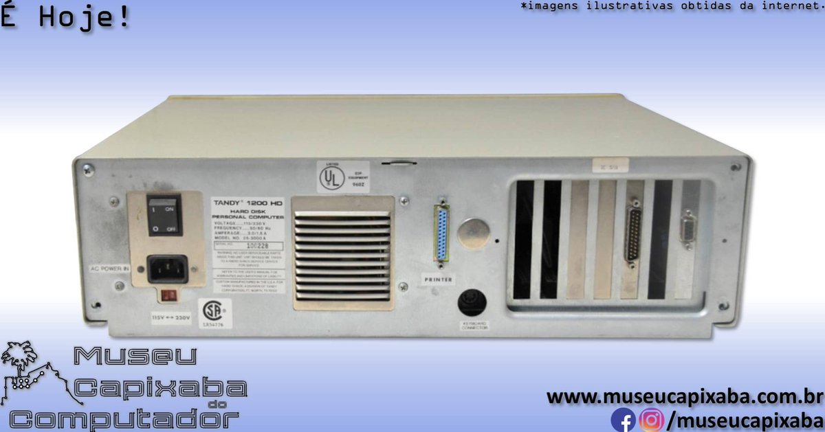 museucapixaba's tweet photo. É hoje! O microcomputador Tandy 1200 HD de 1984.
+em https://t.co/0947JP0b7y
#MuseuCapixaba #mcc #éhoje #museu #Retro #OnThisDay #ES #Tandy1200HD #TandyCorporation #i8088 #trs80 #TandyDeskMate #IBM #IBMPC #IBMPCAT #IBMPCXT #dBASE #GWBasic #Microsoft #MSDOS20 #MSDOS #RadioShack https://t.co/v5siY6nvSd