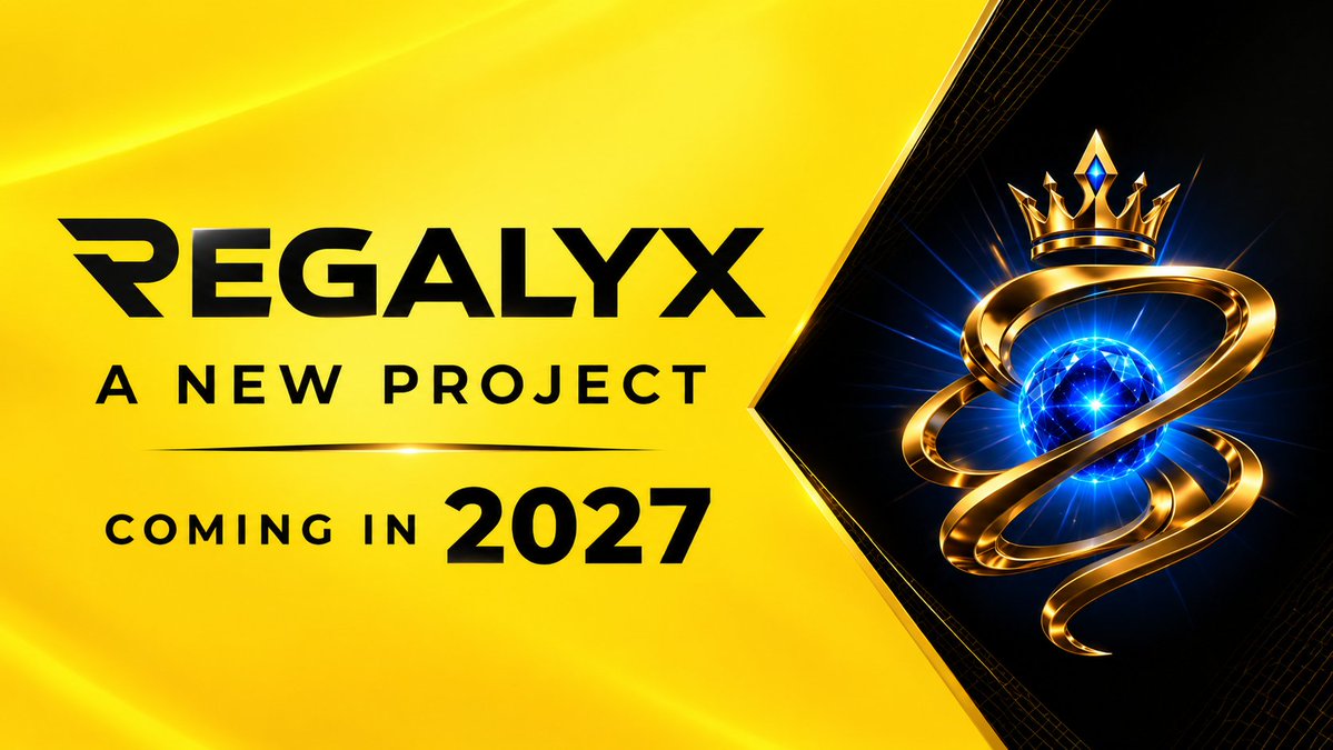 RegalyxOfficial's tweet photo. REGALYX is coming. 👑

A new vision.
A new chapter.

2027.
Stay close. 🌌

#REGALYX #Crypto #Web3 #Blockchain #CryptoProject https://t.co/p5NSjKZGPM
