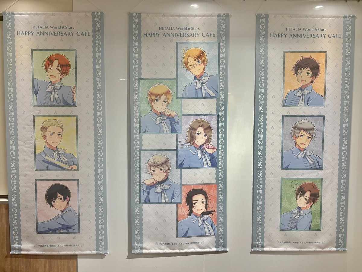 animehetalia_ws's tweet photo. 【お知らせ】
『アニメ「ヘタリア World★Stars」HAPPY ANNIVERSARY CAFE』が明日からスタート！
10/8(木)～11/11(水)の期間、アニメイトカフェ池袋3号店・名古屋2号店にて開催いたします🎂
お近くにお越しの際はぜひお召し上がりください🍴
▼抽選・空席の予約はこちらから
https://t.co/XtsT5D7uOA

#ヘタリアWS