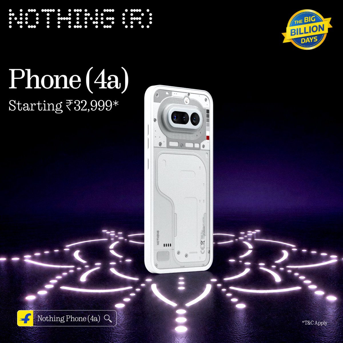 nothingindia's tweet photo. Unlock the best deals of the year on Phone (4a).

It's powered by Snapdragon 7s Gen 4 and packs a 3-camera-system with 70x ultra zoom.

Get yours now!
