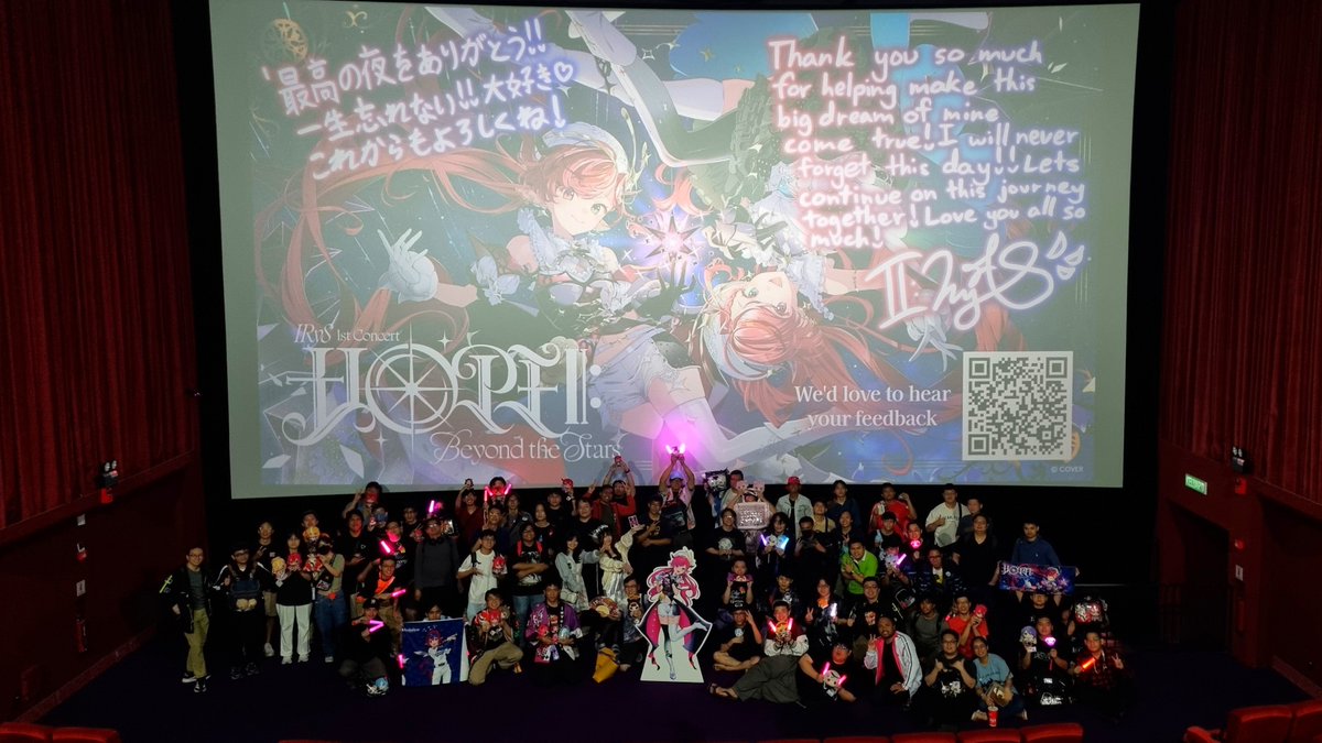 HoloENCO_MY's tweet photo. Congratulations on your first Sololive IRyS💎✨ 

We had a live viewing in Malaysia and the energy was insane, everyone was cheering and fully immersed, it really was an amazing experience with other fellow holofans.
#IRySConcert2026 https://t.co/wT5aphpAPN