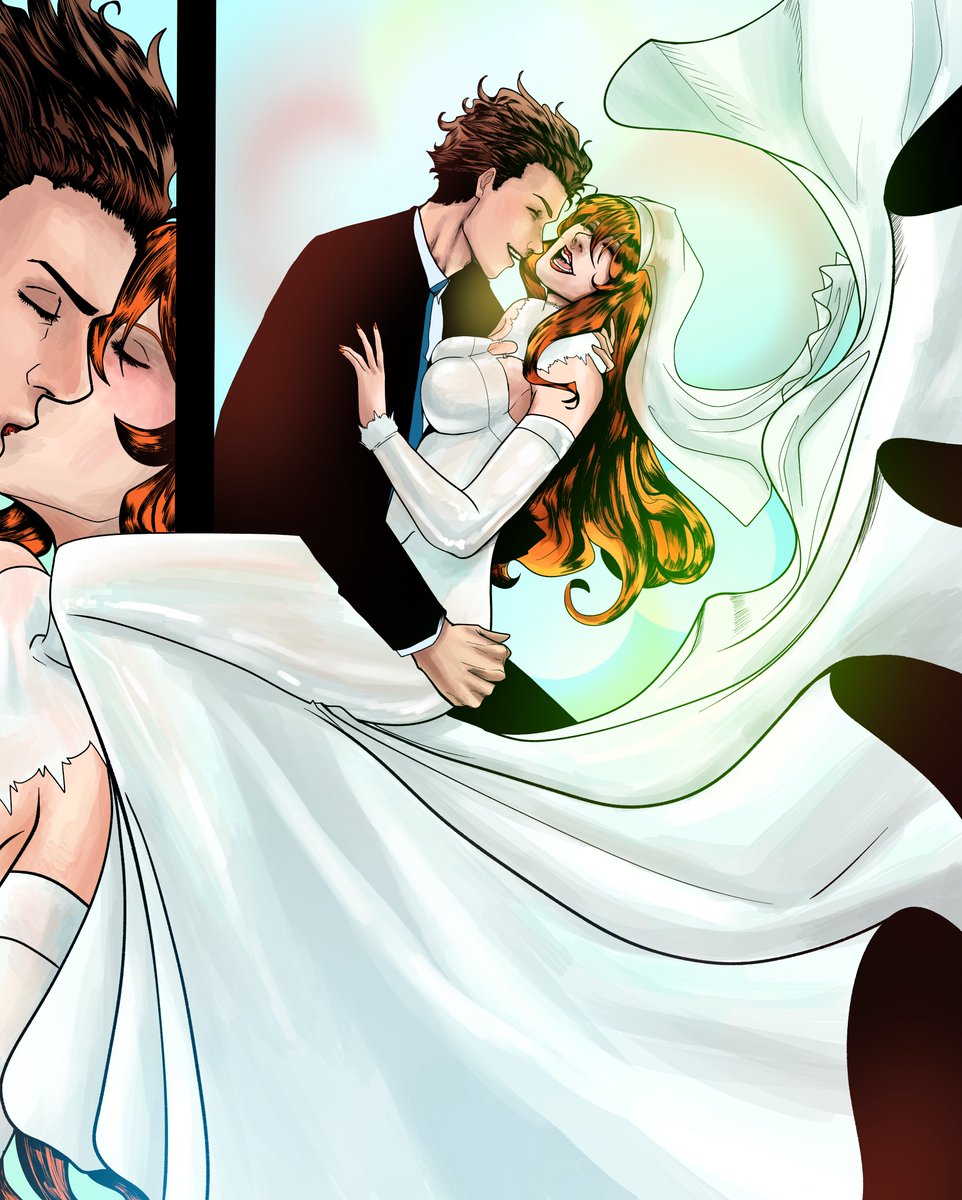 Octobionte's tweet photo. The Friendly Simple Spider and the Cosmic Fire Chicken wedding 🕷️ +🐔🔥 https://t.co/jFBw3RTRs1