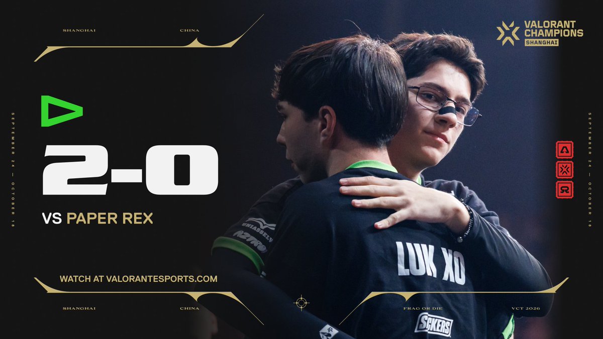 ValorantEsports's tweet photo. TAKING DOWN THE FOUNDERS OF W GAMING

@LOUDgg advance in the Upper Bracket at #VALORANTChampions Shanghai! https://t.co/48kKMR1Bez