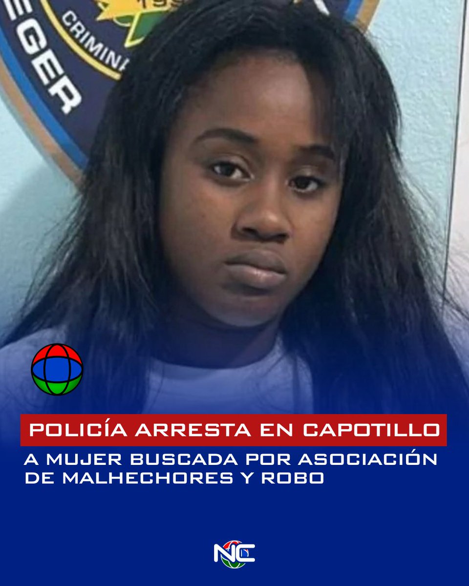 Noticentro13rd's tweet photo. Policía arresta en Capotillo a mujer buscada por asociación de malhechores y robo
https://t.co/tFkqYXfcTt
#PN #Arresto #Capotillo #Noticentro13d https://t.co/THImKbmhON