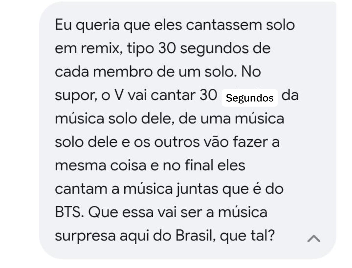Alice_kim30's tweet photo. "Armys" eu tô com uma ideia tão legal para o show dos meninos aqui no Brasil.. eles poderiam cantar no final de cada solo a música surpresa do grupo... D-28
O que vocês acham
#BTS_WORLDTOUR_ARİRANG_sp
#djSpin #bts #ArmyPlaylist
#barmy #fouyou #rm #jin #suga
#jhope #jimin #v #jk https://t.co/q3dDNSeSQ3
