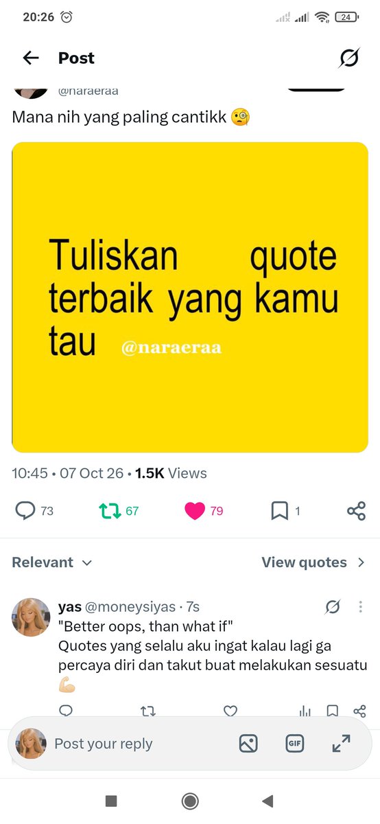 moneysiyas's tweet photo. @naraeraa Done yaa kakk. Terima kasih untuk GAnyaa https://t.co/aTUzUbGaCt