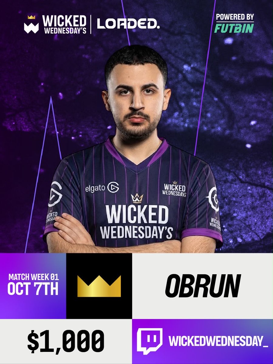 obrun2002's tweet photo. I will be playing tonight at 7 pm UK time  @WickedWedSocial 
Thanks to the sponsors  @FUTBIN @LoadedEN 
Live stream on my Twitch channel Obrun2002 https://t.co/ZYKgnPG109