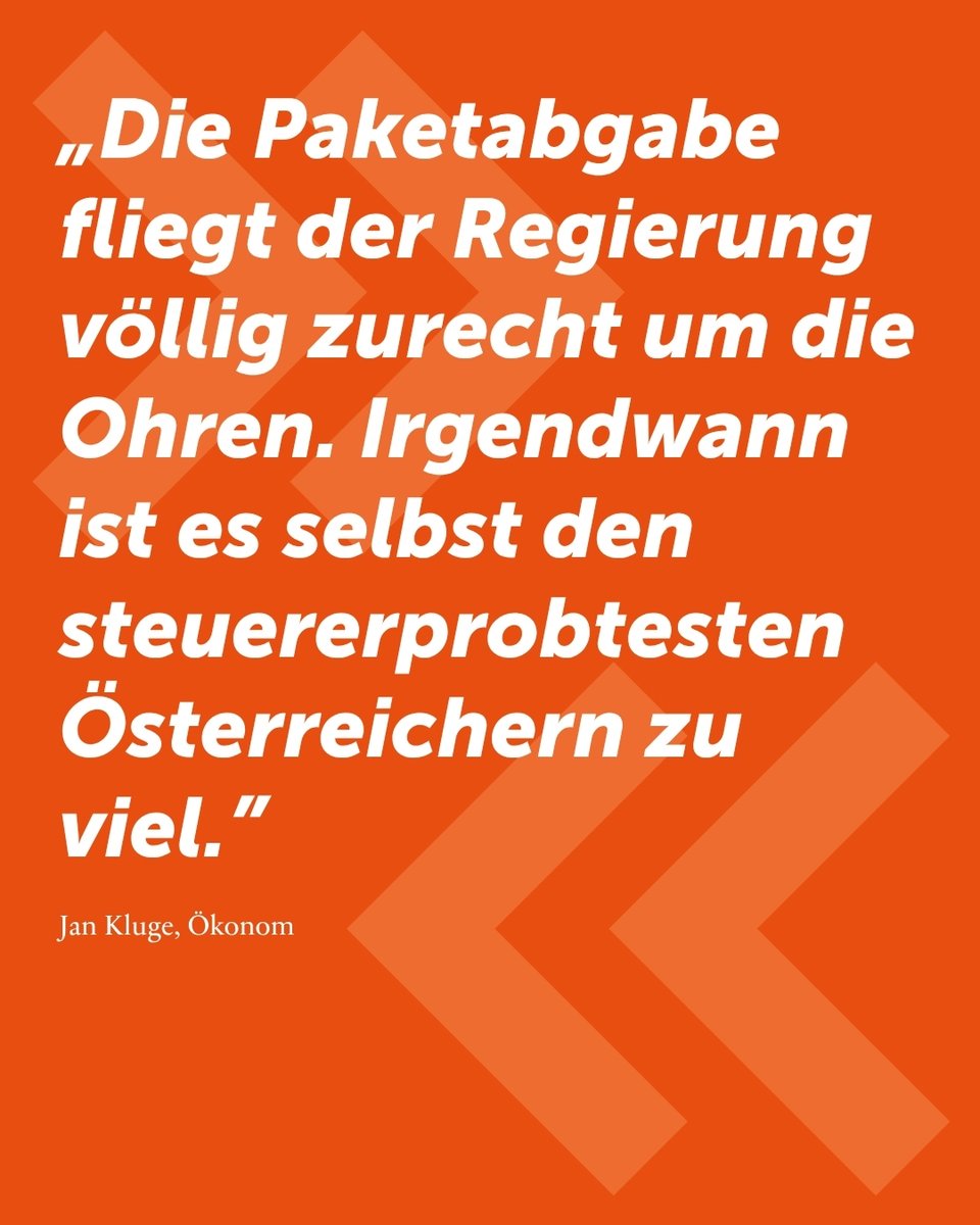 AgendaAustria's tweet photo. Jetzt wird gegen die Paketabgabe geklagt.

Der Handelsverband hat bei der EU-Kommission Beschwerde gegen die neue Steuer eingelegt.

Das finden wir super! Diese Drangsalierung der Bürger mit dauernd neuen Steuern muss aufhören - genau wie die Ungleichbehandlung von Unternehmen, die gerade politisch genehm sind, oder eben nicht.