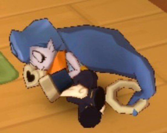 Nillanusu's tweet photo. He sleeps like a kitten I wouldn’t be surprised if he spun around in circles before finding the right spot to sleep like real kittens cute baby 🥺🩷 https://t.co/2o2oiAPyoj