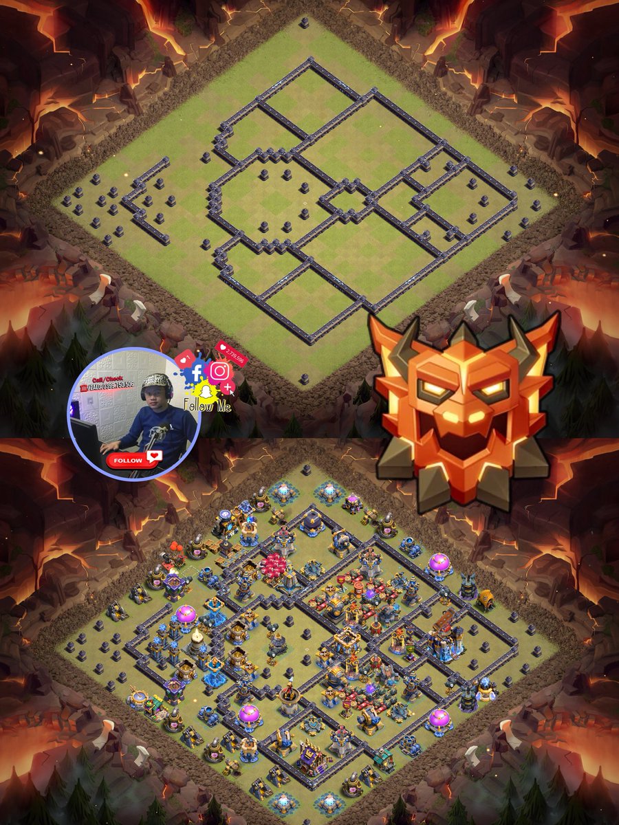 quanghienclash's tweet photo. 🔥Th18 cwl/war base/legend league
🔔CC - 2'ice golems and 4 hh
#ClashOfClansBase #CWL #WarBase #LegendLeague #TownHall18 #COCBase #coc #th18attack #facebookviralpage #Clashofclans #FacebookGaming
🔜https://t.co/Z3RSqXiXMy https://t.co/NEQjQfZezF