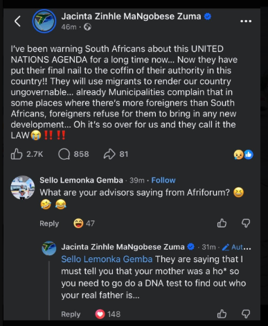 Pryd92's tweet photo. @SifundoSigcino @Anza_Musandiwa In that case lets no waste resources. That reply is in defense to what the lady said, equal force was used here &amp; clearly the answer was uncalled for coming from an activist. from this the lady should be charged of "crimen injuria", correct? https://t.co/4LeZCf3Dzn