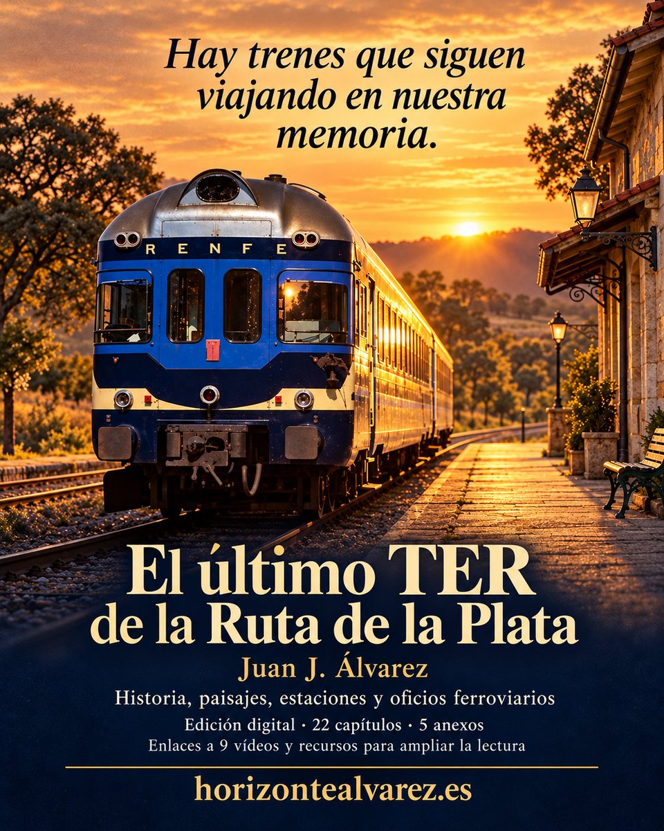 fernandez532823's tweet photo. 🚆 «El último TER de la Ruta de la Plata» ya está en libro electrónico (EPUB): 22 capítulos, 5 anexos y 9 vídeos enlazados. 7 €, o de regalo con el ejemplar firmado.

https://t.co/qTCWZ5dJ0U

#trenes #RutaDeLaPlata https://t.co/xBnJyxJYOr