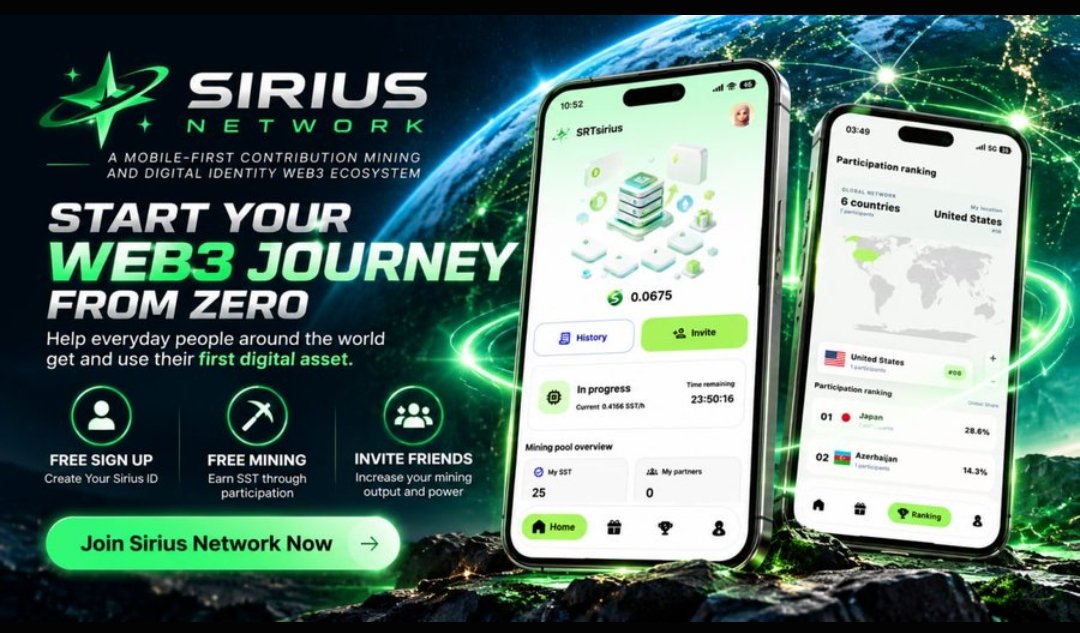 YKCryptoLab's tweet photo. 🪔SiriUS Network 
US based Project 

App here 📲
https://t.co/X3VV6DCs4R

Code 3y3BgA

Pi se Bahter project mana jaa raha he es Project 📲  

AJ he join krlo 24 h k bad mining start krne he bus 😜

💰Future me value 10$ se 15$ ki opening value batai ja rahe hain

🎥Video coming https://t.co/LVl5zrJ1vW