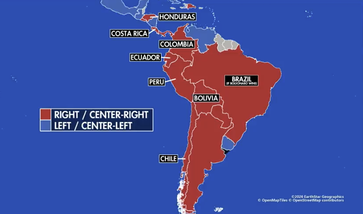 jonnajarian's tweet photo. The red wave taking over South America too. All we had to do was cut USAID. Hmmm... https://t.co/h9HX0oSdxT