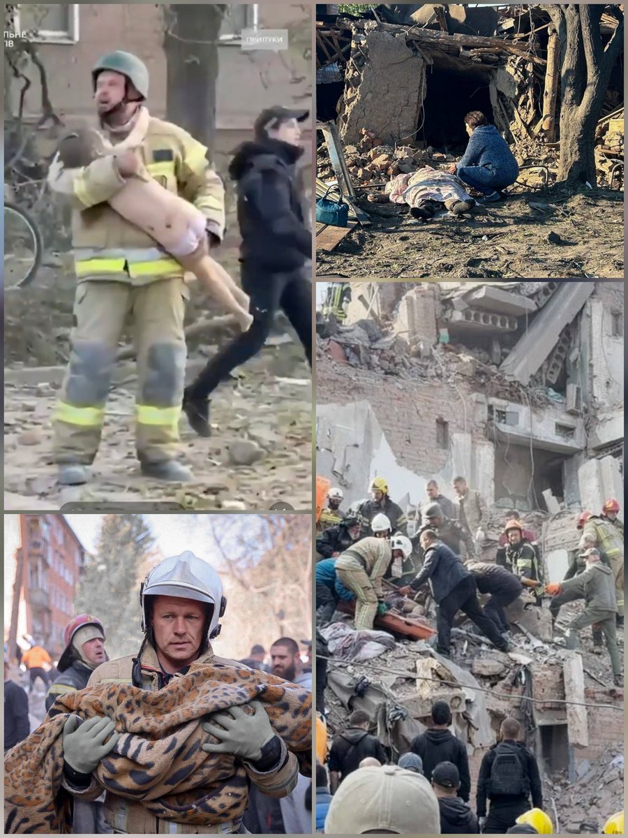 CrimeanVoyager's tweet photo. 20 people are dead following russia’s overnight attack on Ukraine on October 7.

20 lives “offered” by russian terrorists to their bloodthirsty dictator, putin.

russia is a terrorist state. If you refuse to see that, you aren’t neutral — you’re an accomplice. Period. https://t.co/cUpniW485c