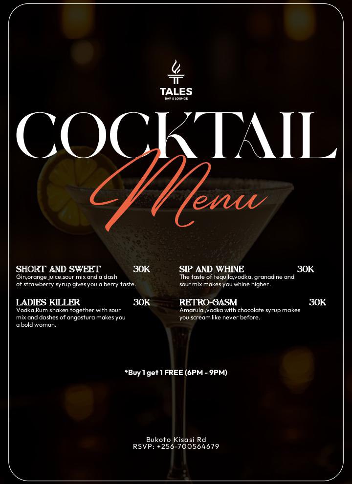 paulwebs1's tweet photo. There is a cocktail called “Ladies Killer” @Taleslounge_kla. Ngl, it is the only one you can give Mama Uganda and she replies to your simping DMs 🤣

Anyway, those who have some money, let’s meet at Tales tonight for the #WednesdayClassics.

Happy hour on drinks starts at 6pm https://t.co/zbAVrfUHOt