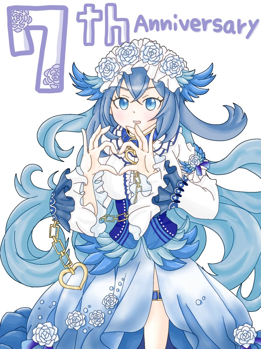 kanakk_draw's tweet photo. 大遅刻しました🙇‍♀️
偽りのアリス7周年おめでとうございます🥳
感謝を込めて🫶💙
#イツアート https://t.co/h2NF9CGYwv