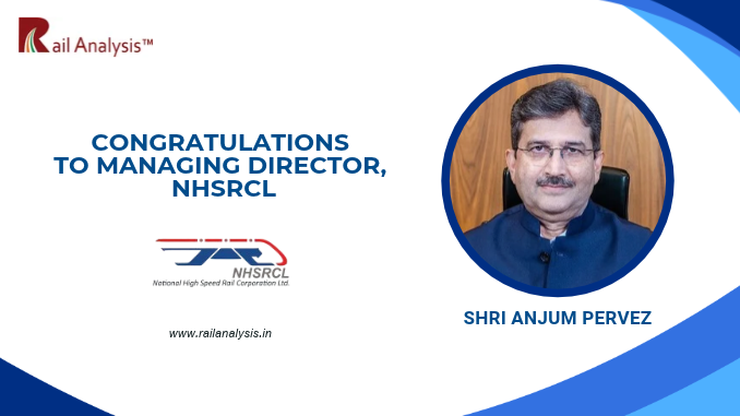 RailAnalysis's tweet photo. Shri Anjum Pervez assumes charge as Managing Director, #NHSRCL
Read more : https://t.co/CIAEgkIISb
#HighSpeedRail #HSR #MAHSR #Leadership #MumbaiAhmedabad #BulletTrain #Appointment #RailAnalysis https://t.co/sLnypgbzXu