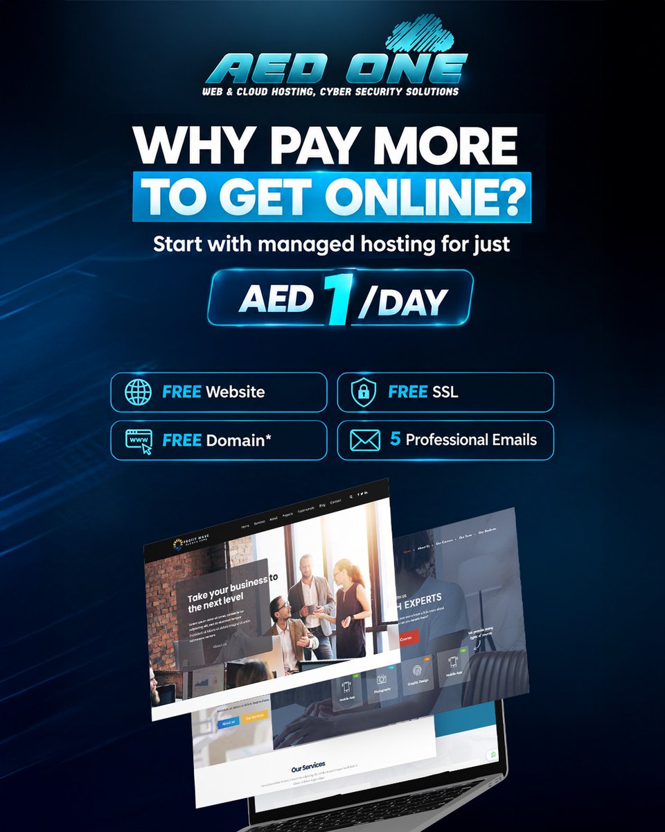 creativeiinc's tweet photo. Why pay more to get online? 💻🚀

Get managed hosting from just AED 1/day with FREE website, SSL, domain* &amp; 5 professional emails.

📞 +971 55 869 4287
🌐 https://t.co/vSU0CTaaao

#AEDOne #WebHosting #UAEbusiness #OnlineBusiness https://t.co/K4Fo53CDfT