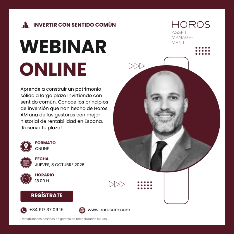 horosfunds's tweet photo. Mañana, 8 de octubre (18:00 h) celebraremos el webinar "Invertir con sentido común", en el que Arturo Carrasco repasará los principios de nuestro decálogo del inversor a largo plazo:

🔹 El ruido del mercado es un enemigo
🔹 Por qué funciona el value investing
🔹 Entender el negocio detrás de cada acción
🔹 El margen de seguridad
🔹 Construir patrimonio sin depender de la suerte.

Inscríbete si no lo has hecho ya👇

 https://t.co/bnNjpnA2rq

#EducaciónFinanciera