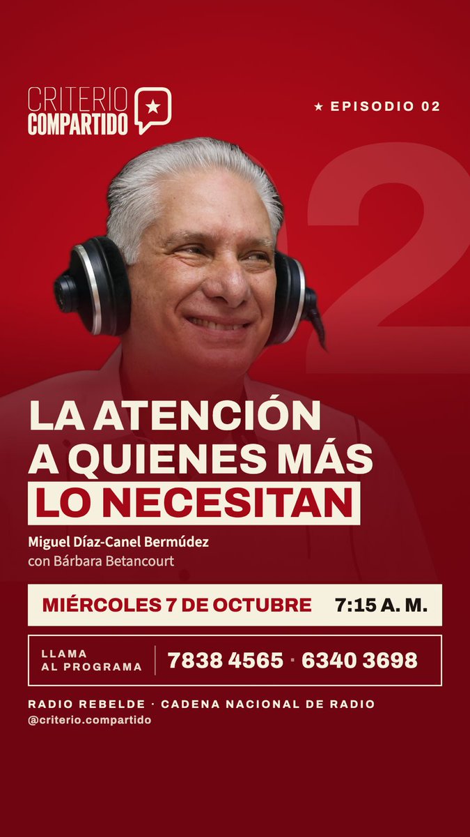 EVilluendasC's tweet photo. El tema de hoy de @CriterioComCUB: la atención a las personas y segmentos de mayor vulnerabilidad, en medio del #BloqueoGenocida y el cerco energético. ¡Muy importante! #CubaVencerá https://t.co/qLoEwh8VOt