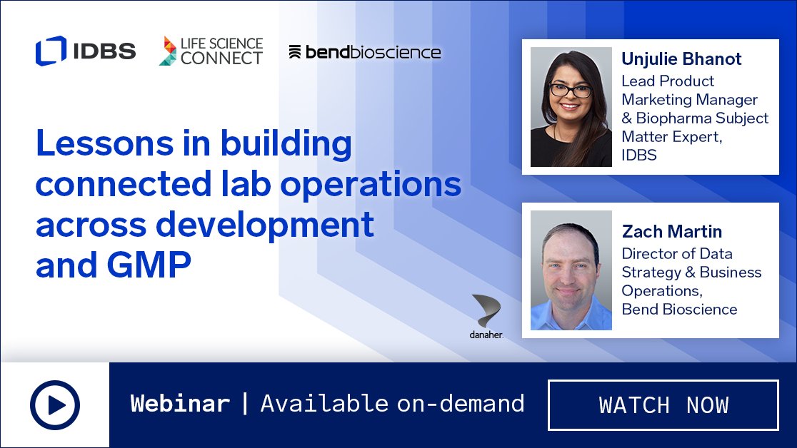 IDBSsoftware's tweet photo. Your lab may be digital. But is it actually connected?

That's the question Zach Martin from Bend Bioscience explored in last week's webinar on connected lab operations.

▶️ Watch on demand: https://t.co/htu2UsBe0X

#LabOperations https://t.co/q8JuE1ixwa