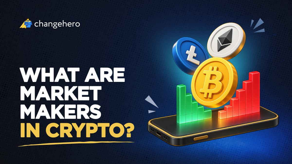 Changehero_io's tweet photo. Ever wonder who's actually selling you crypto when you hit buy? 👀

Think about what would have to happen for a real person to be on the other side: they'd need to want to sell exactly what you're buying, in your exact amount, at that exact second, and the odds of that lining up are close to zero.

What's there instead is a market maker, someone keeping two prices posted at all times - one they'll buy from you at, one they'll sell to you at. They earn on the gap between the two: buy at $61,900, sell at $62,050, keep $150, thousands of times a day.

All of that is the normal version. The messier version is that what you see on screen isn't always what's there.

Exchanges show you a list of waiting orders at different prices, and that list is how people judge whether a coin is liquid. Some of those orders are placed by people with no intention of ever filling them, cancelled the moment price comes close, sitting there purely to make a coin look busier than it is.

Token projects do a tamer version of the same thing. They hire a market maker and pay a flat fee to keep quotes up, so the healthy-looking liquidity on a brand new coin is sometimes somebody being paid to put it there.

And nobody is obliged to stay. When the market turns violent they widen that gap or step back entirely, which is exactly why a swap during a crash fills worse than you expected.

Full guide covers how they make money, the four types of them, and how to tell real depth from the fake kind 👇
https://t.co/00EltcWyvN