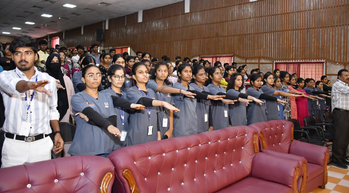 TGCyberBureau's tweet photo. As part of Cyber Jaagrookta Diwas and the “Pause • Think • Verify” awareness campaign, a Cyber Awareness Programme was conducted at MNR Medical College, Sangareddy, bringing together around 800 medical students, along with the Vice-Chancellor and faculty members.

The programme was graced by Sri Parithosh Pankaj, IPS, SP Sangareddy, as Chief Guest, while N. Venu Gopal Reddy, DSP, D4C Sangareddy, led the awareness session.

From online shopping and part-time job scams to impersonation, investment frauds, digital arrest, phishing and UPI frauds, students were encouraged to stay alert and verify before taking action.

PAUSE • THINK • VERIFY

Before you click. Before you share. Before you pay.

📞 Dial 1930 immediately in case of financial cyber fraud.
🌐 https://t.co/2wrINFG5BB

#CyberJaagrooktaDiwas #TGCSB #Dial1930