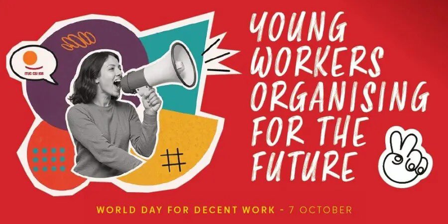 FEUSO_ANDALUCIA's tweet photo. ✊💼 ¡El trabajo debe dar para vivir!

En la Jornada Mundial por el Trabajo Decente, USO reclama empleo estable, salarios dignos y un futuro con oportunidades para la juventud.

🔗 https://t.co/qCRzI6572j https://t.co/R8pj9075zV