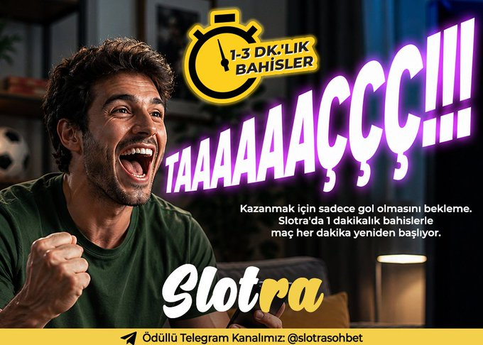 winwithraa's tweet photo. ⏱ Kuponunun sonuçlanması için 45 dk. ya da 90 dk. beklemene gerek yok. Slotra’daki 1-3 dakika içinde taç, faul, korner, aut, gol, ofsayt olur mu gibi mikro bahislerle kazanma heyecanını tüm maç boyunca her an yaşa!  #canlımaç #iddaa #kupon #gününkuponu #canlımaçizle https://t.co/uOjNqWP0SX