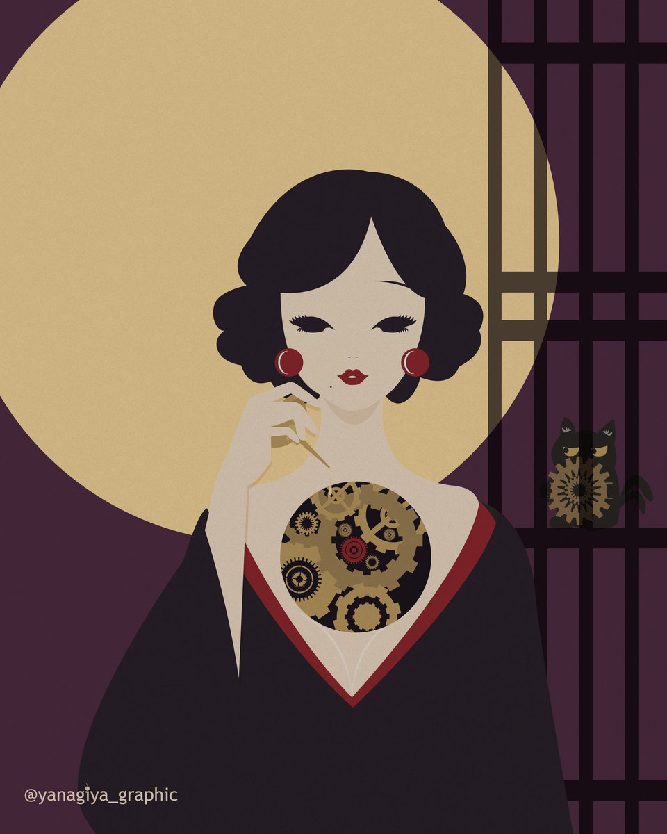 yanagiyanafufu's tweet photo. 「そろそろ油をささないと」

#innerportrait
#Illustrator https://t.co/mzJmckTx1v