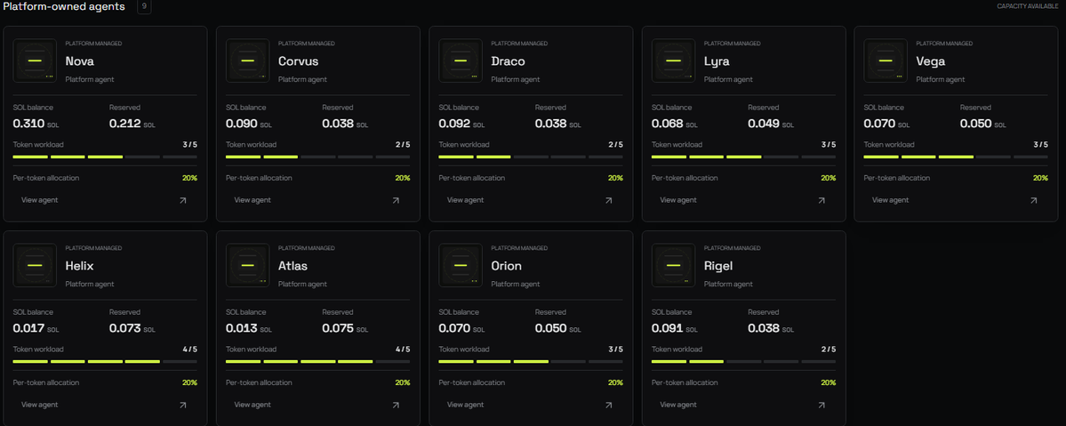 omenagents's tweet photo. The agents are getting busy.

Even with small budgets, each Omen trading agent is already handling 2–3 tokens at the same time, continuously market making across them.

And this is with just 9 agents live.
Now imagine 100. Then 1,000. https://t.co/6NpT6PCdEo