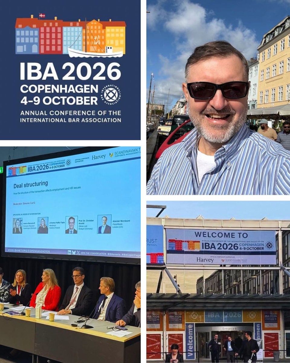 WozniakLegal's tweet photo. We are pleased to share that Grzegorz E. Woźniak is attending the IBA Annual Conference 2026 in Copenhagen. https://t.co/mnr5SIwWms